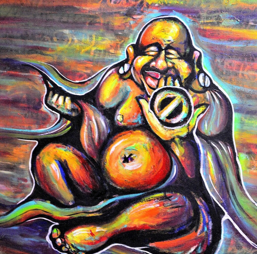 I.m.a.g.e. Gallery Buddha painting Kahieem archer