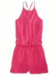 ae pink romper american eagle