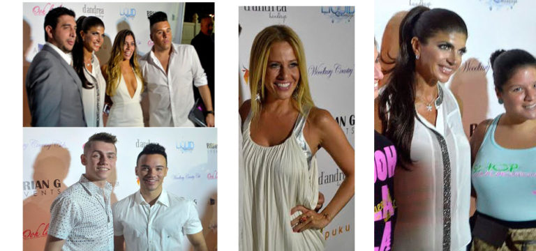 Liquid Mondays White Party with NJ Housewives Teresa Giudice and Dina Manzo nj housewives white party liquid mondays woodbury