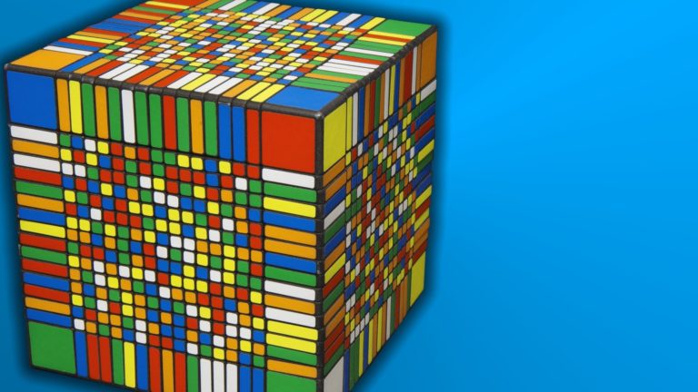 17x17x17 Rubiks Cube Solve Time-lapse Rubik's cube 17 17 17