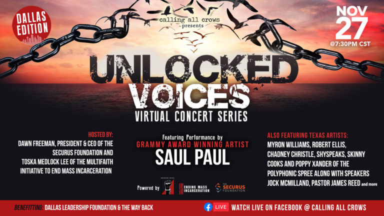 Unlocked Voices Announce Livestream Fundraising Event