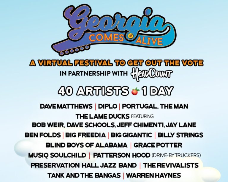 HeadCount Presents GEORGIA COMES ALIVE-Virtual ‘Get Out The Vote’ Festival